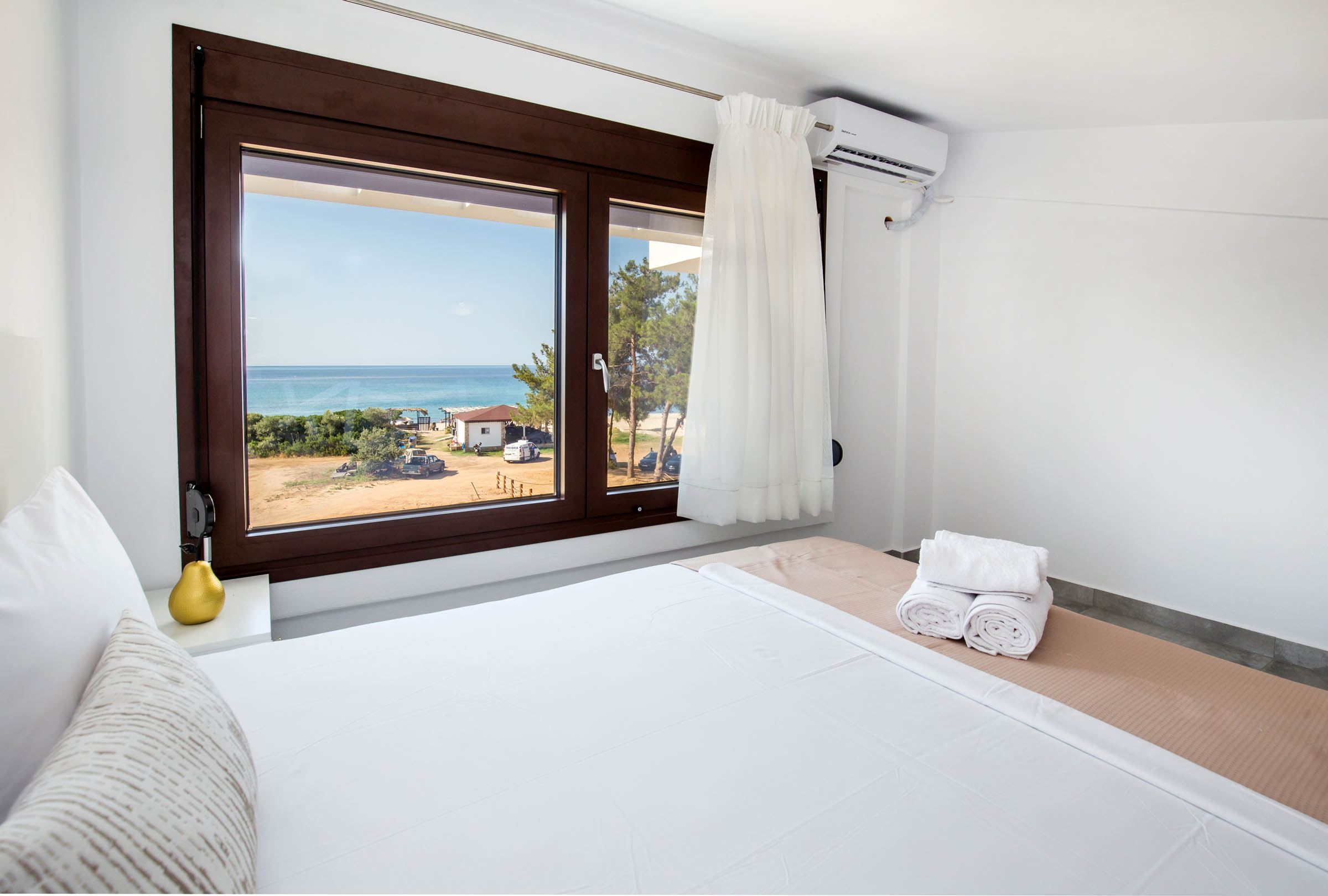 Ermioni Sea View Hotel, Tripiti Beach Thassos Island - Room - double bed and sea view