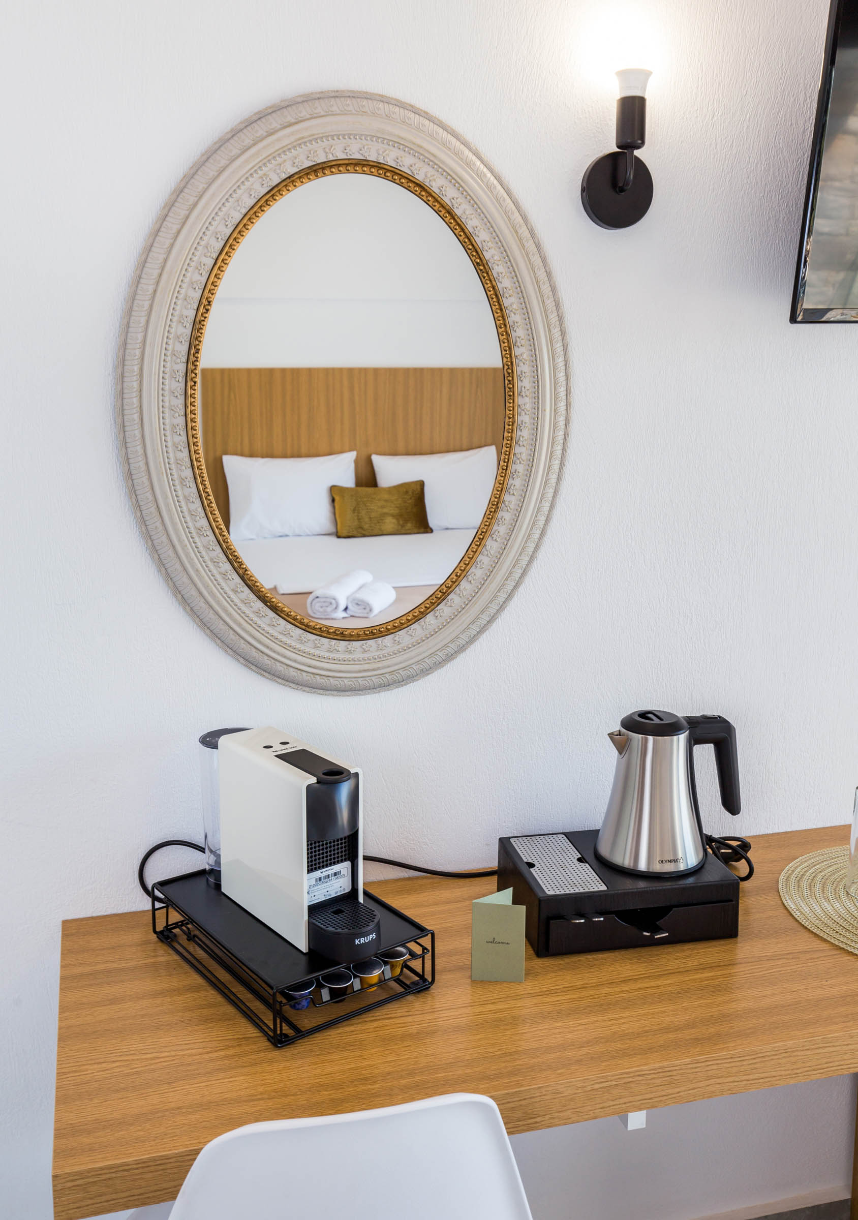 Ermioni Sea View Hotel, Tripiti Beach Thassos Island - Room - Mirror, Amenities