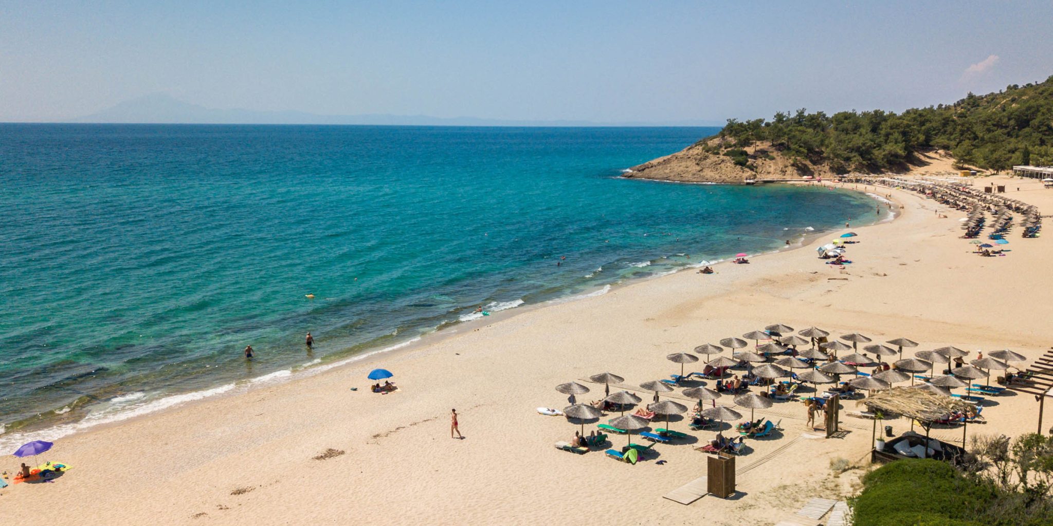 Ermioni Sea View Hotel, Tripiti Beach Thassos Island - Aerial View - Sea